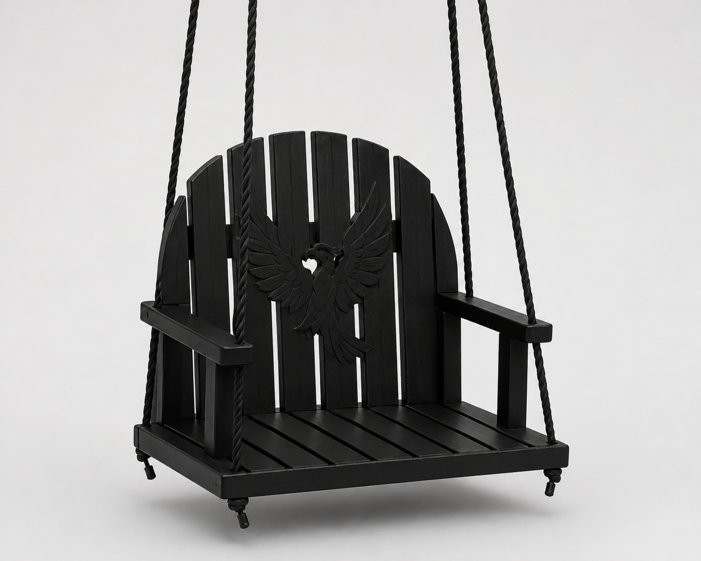 Black miniature hanging garden swing